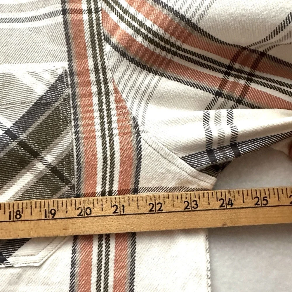 Much More Men's Large L Plaid Barn Chore Jacket Coat Zip‎ Pockets Mister Lady